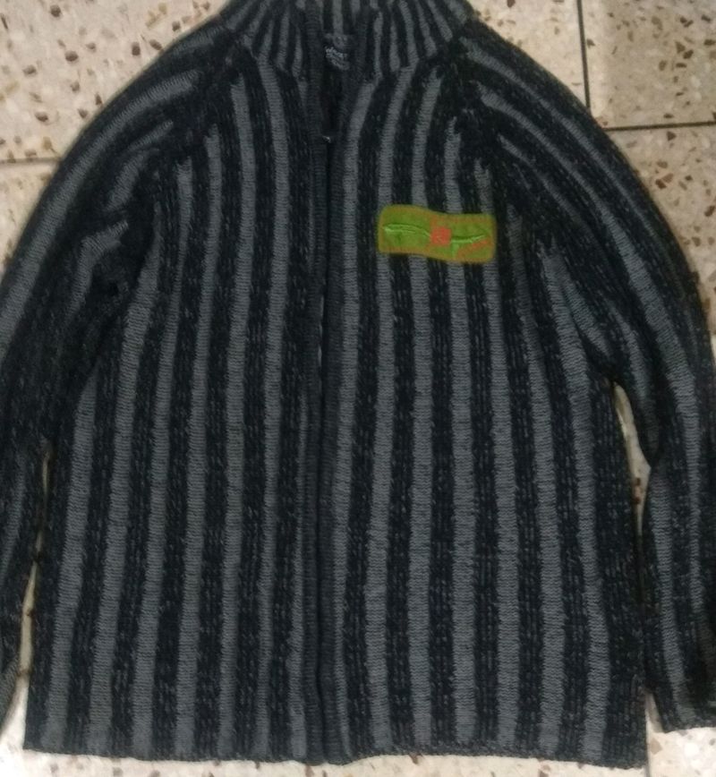 Black Strip Sweater