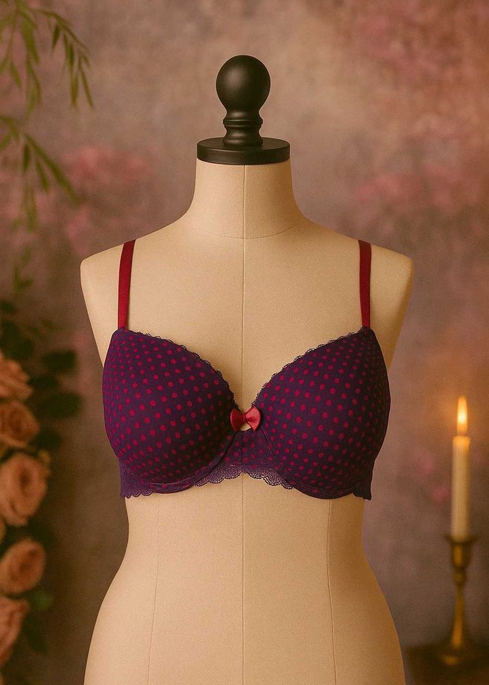 🇳🇿💫💗 Imported Purple Polka Dot Bra