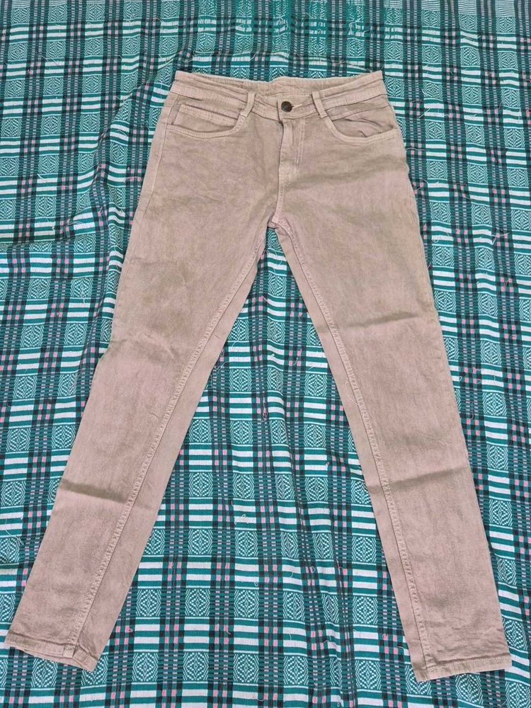Casual Beige Jeans