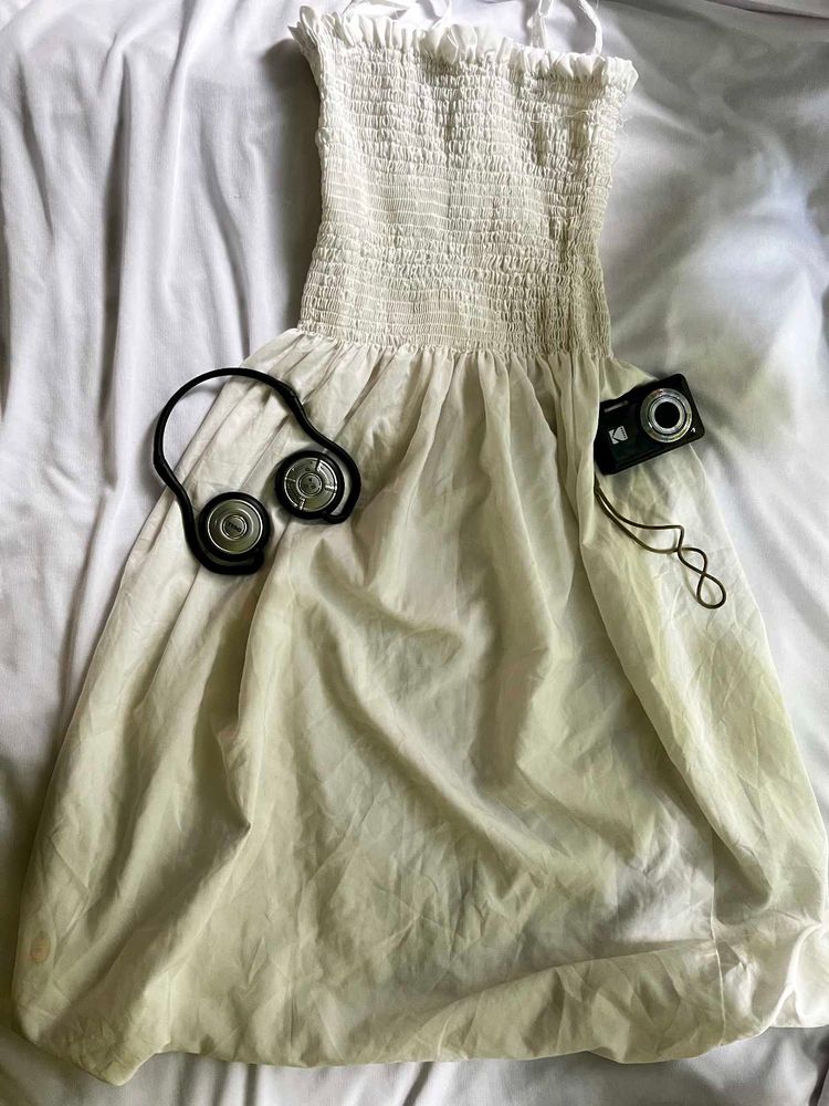 White Dress Knee Length