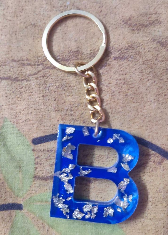 Letter B Keychain