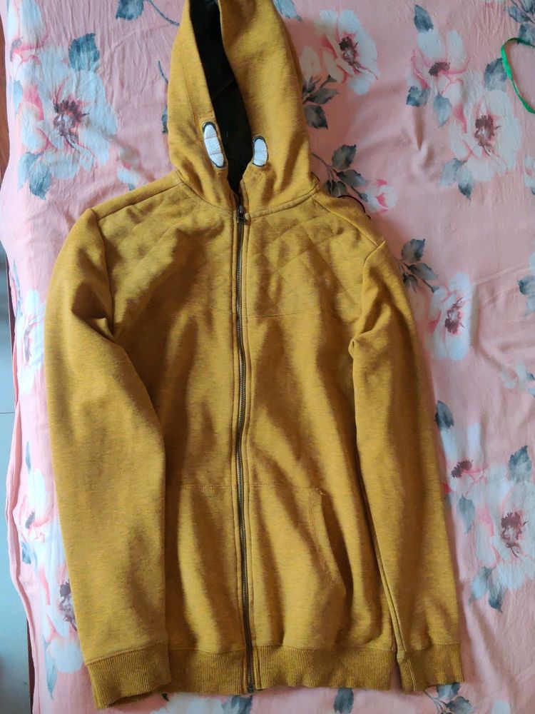 Gold Full-Zip Hoodie