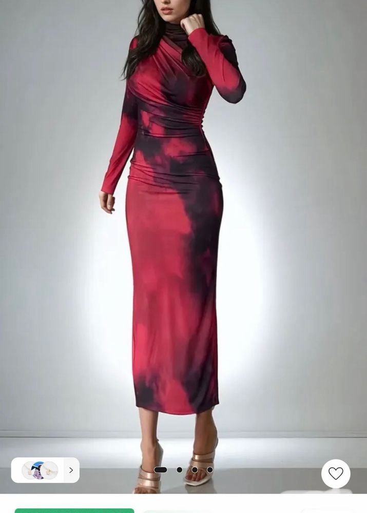 Stylish Tie-Dye Bodycon Maxi Dress