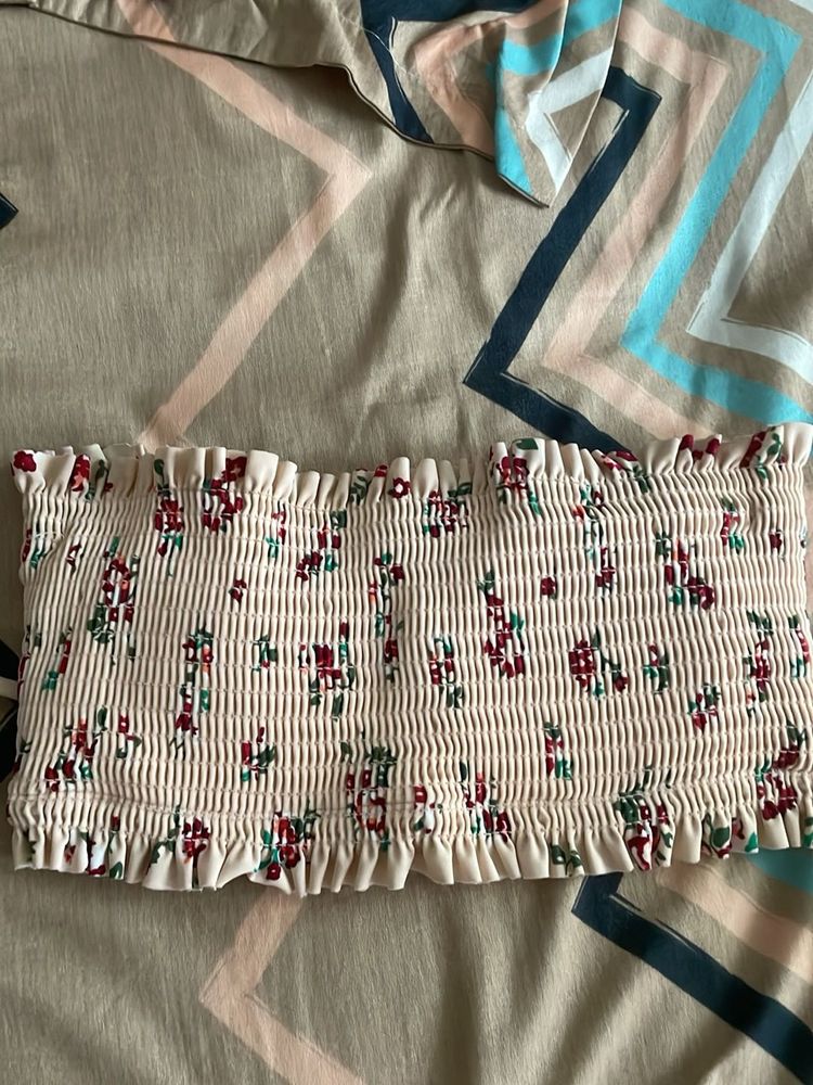 Stripless Padded Crop Top