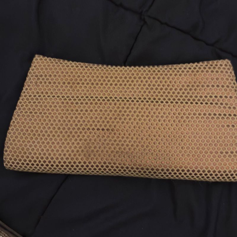 Gold Silk Embroidery Clutch