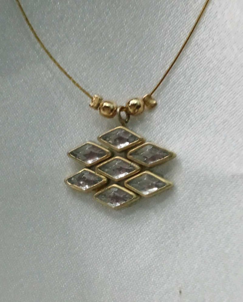 Vintage Diamond Pendant Necklace