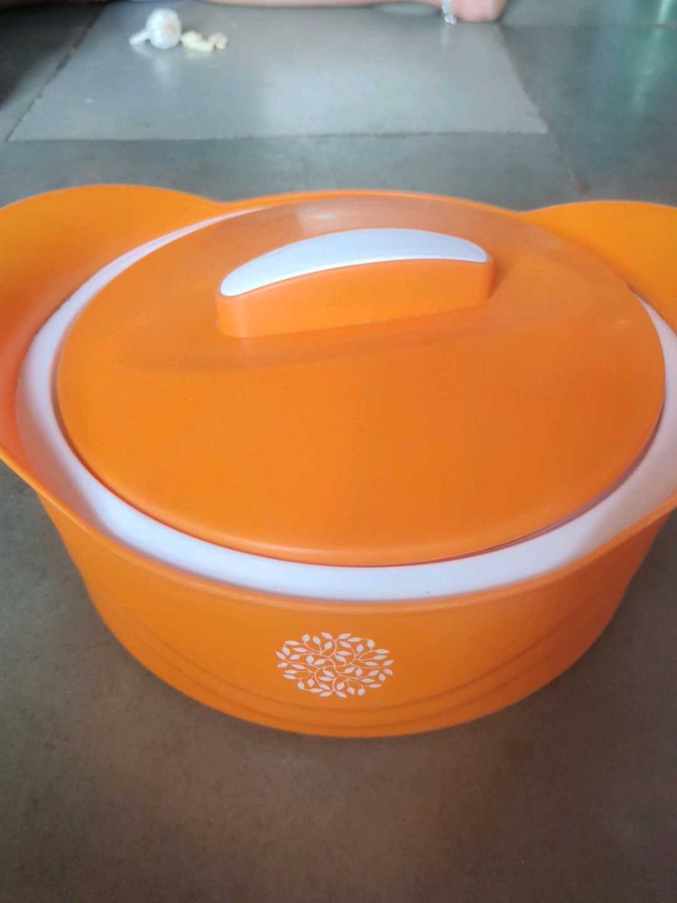 Orange Microwave Steamer