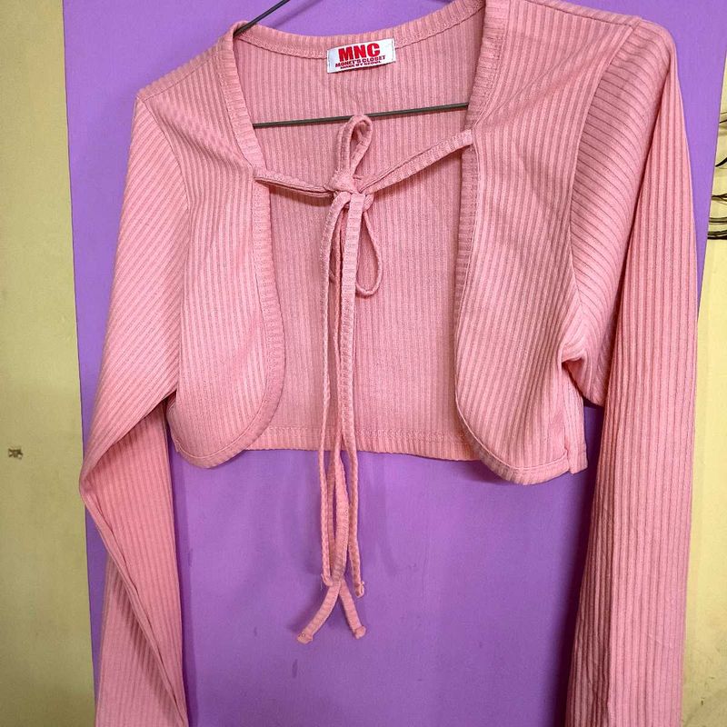Y2k Ribbed Shrug