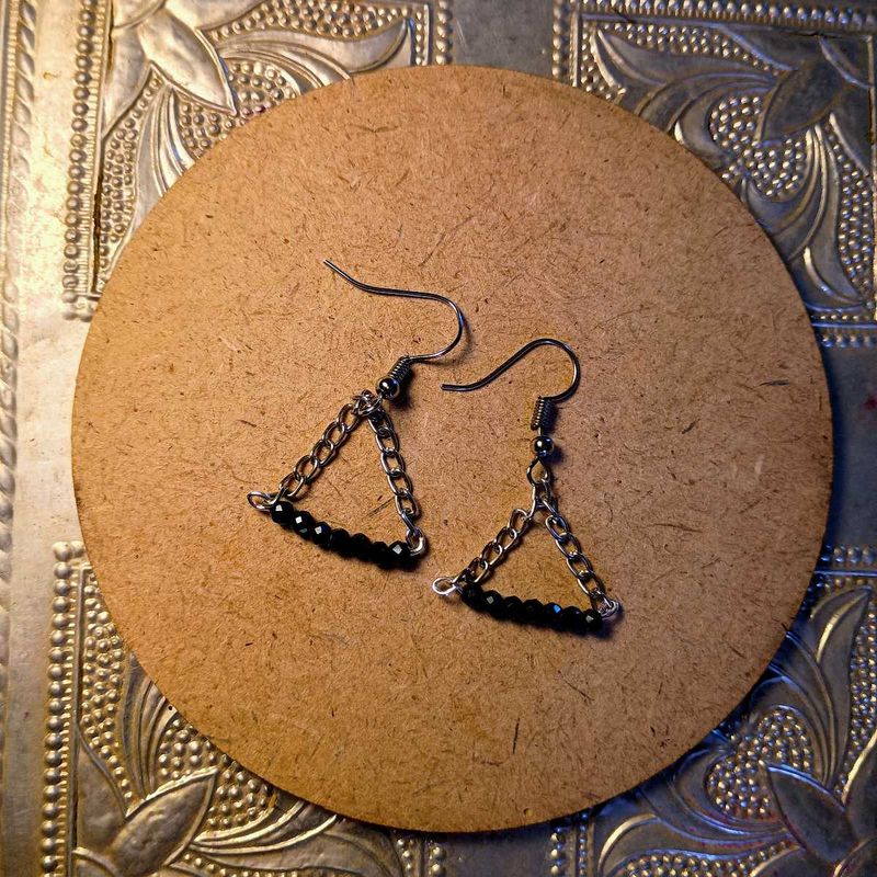 Handmade Earings : Black
