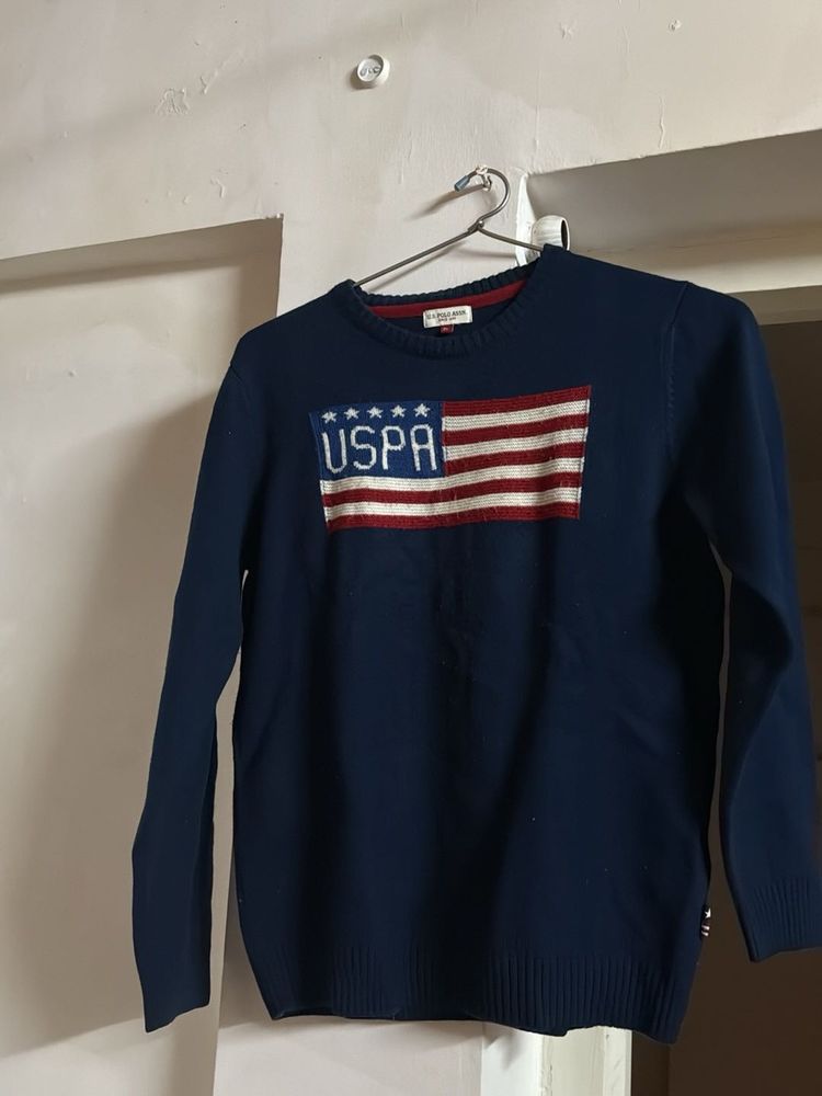 USPA Blue Unisex Sweater