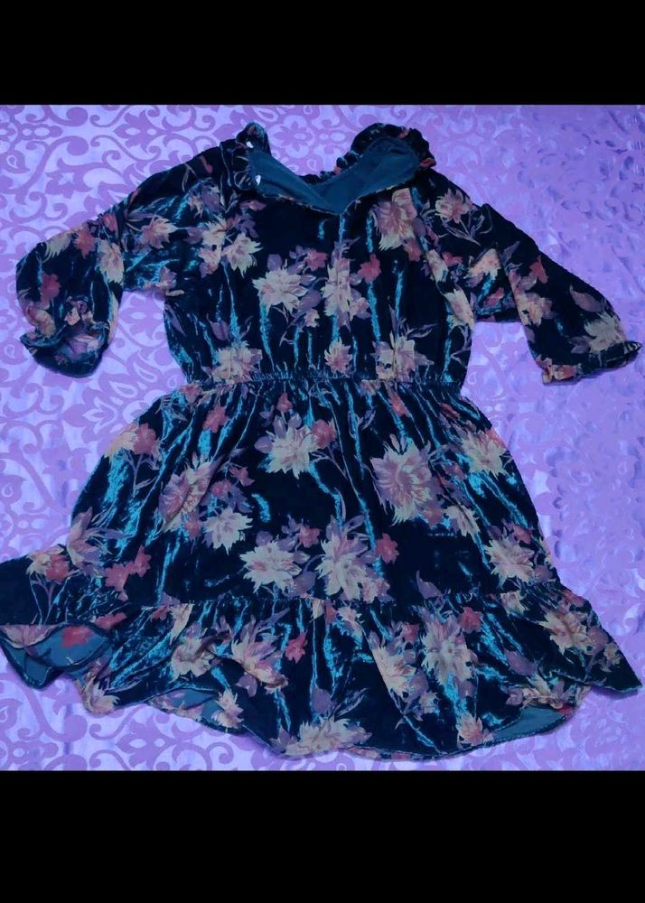 Velvet Mini Dress For Women