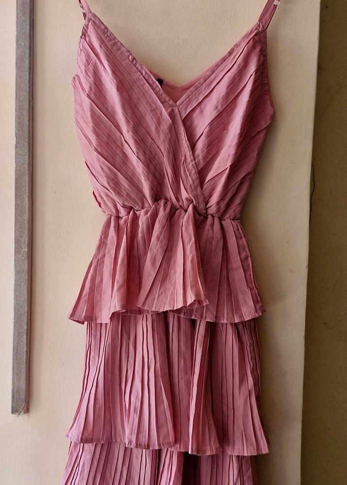 Pink Flared Dress