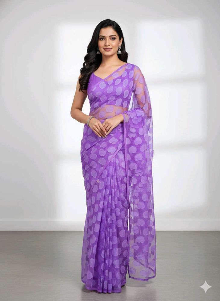 Elegant Purple Saree