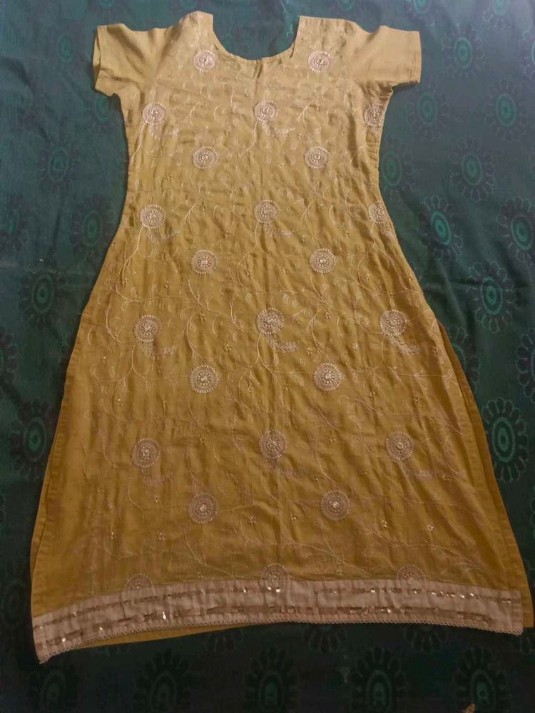 Light Green Embroidery Kurta