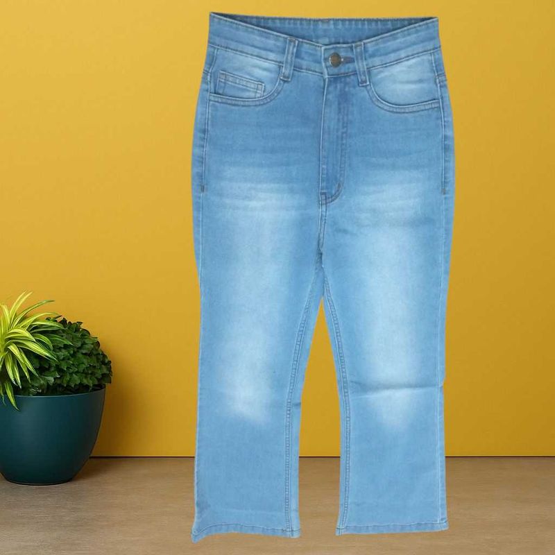 women blue straight jeans size 24 (O-22)