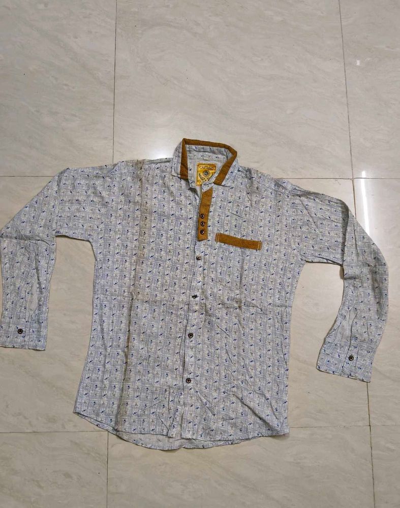 Patterned Long Sleeve Shirt
