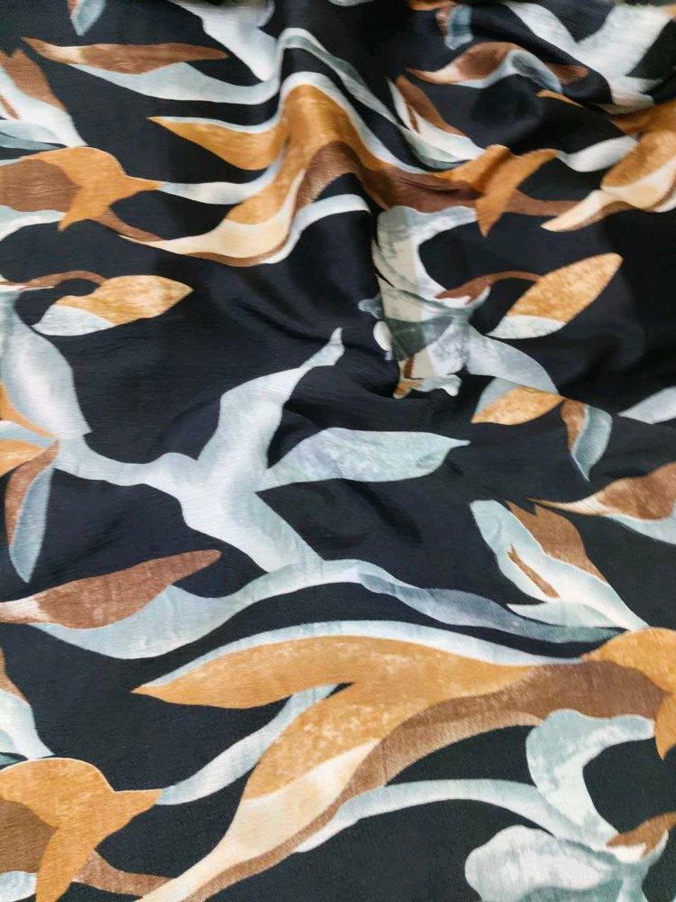 Elegant Botanical Print Fabric