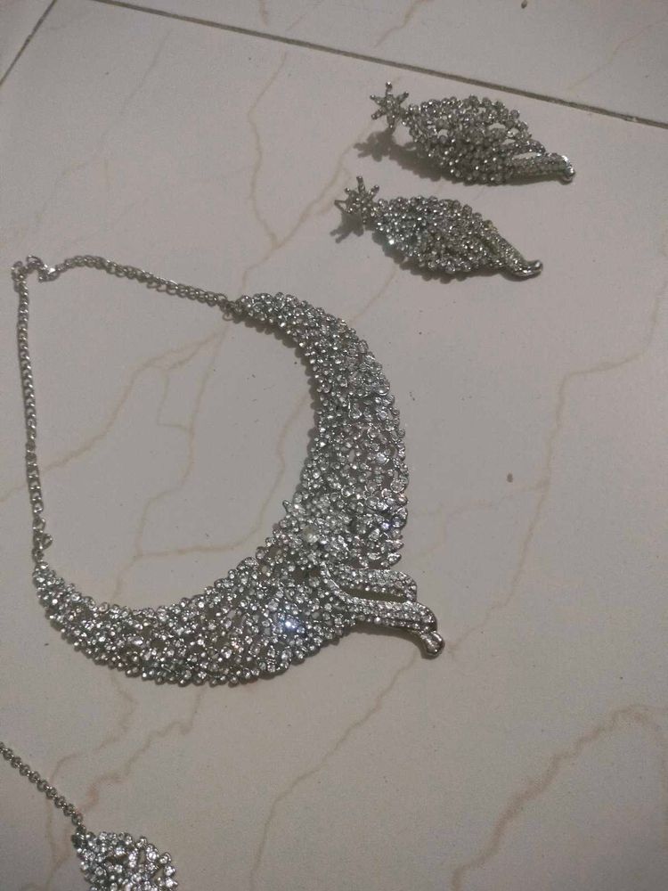 Diamond Necklace Jewelry Set