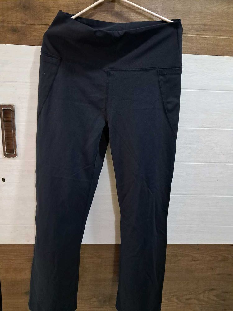 Blissclub Solid Black Pants - Straight Fit