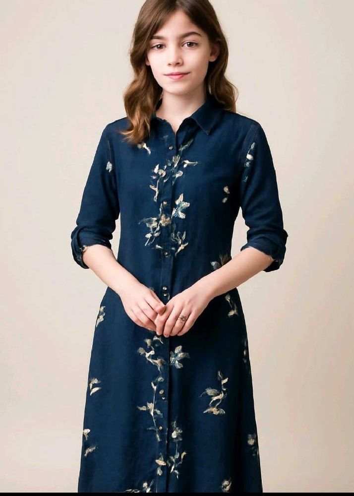 Floral Print Shirt Dress