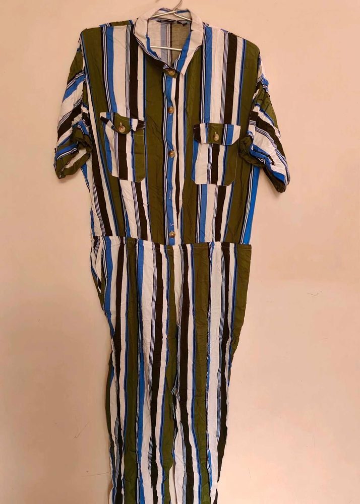 Striped Jumpsuit