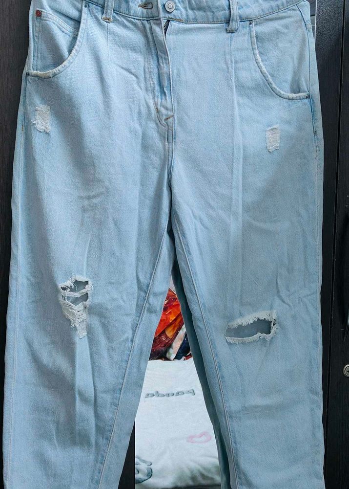 Lee Cooper Ripped Light Wash Jeans