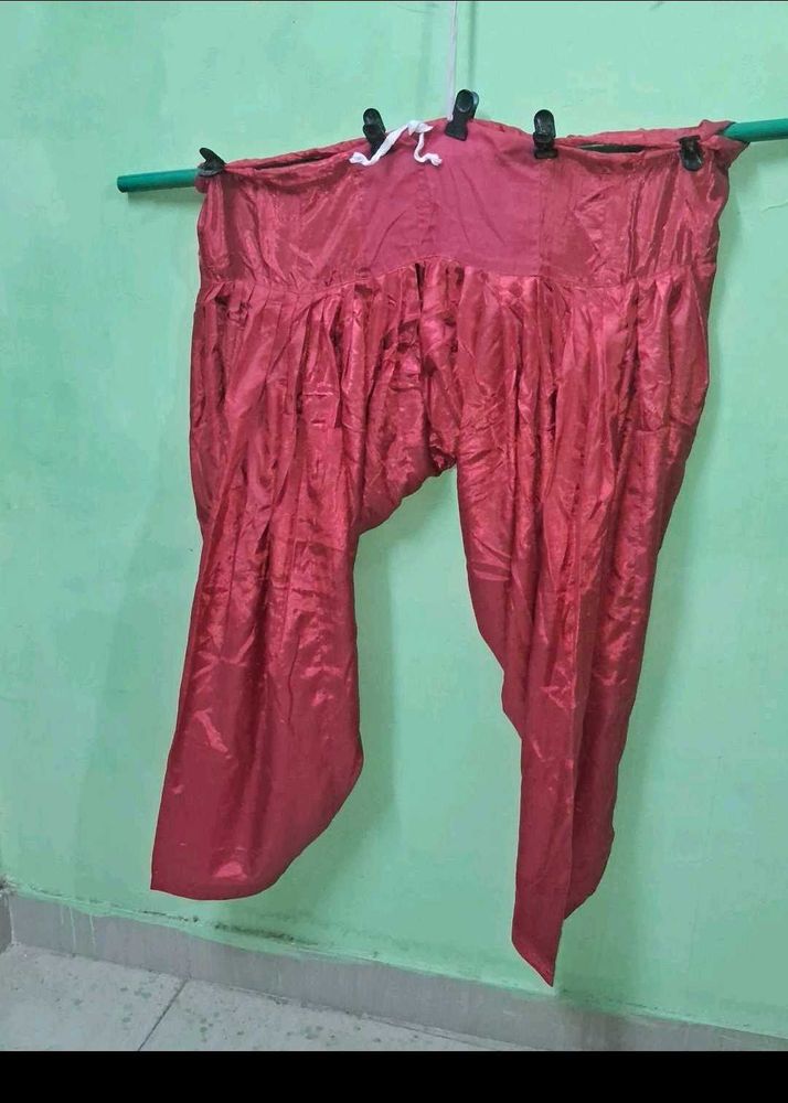 Red Salwar Palazzos