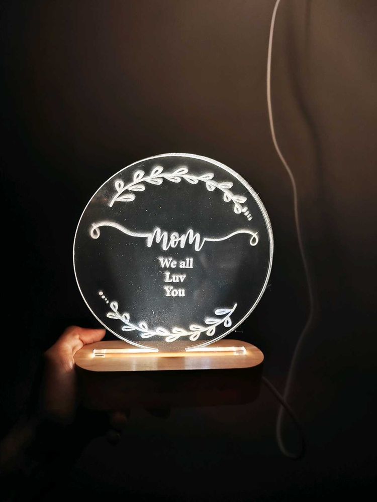 Mom Acrylic LED Night Light