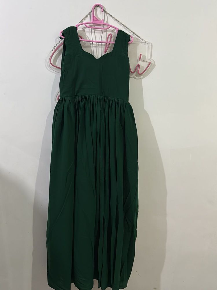 Green Anarkali Dress