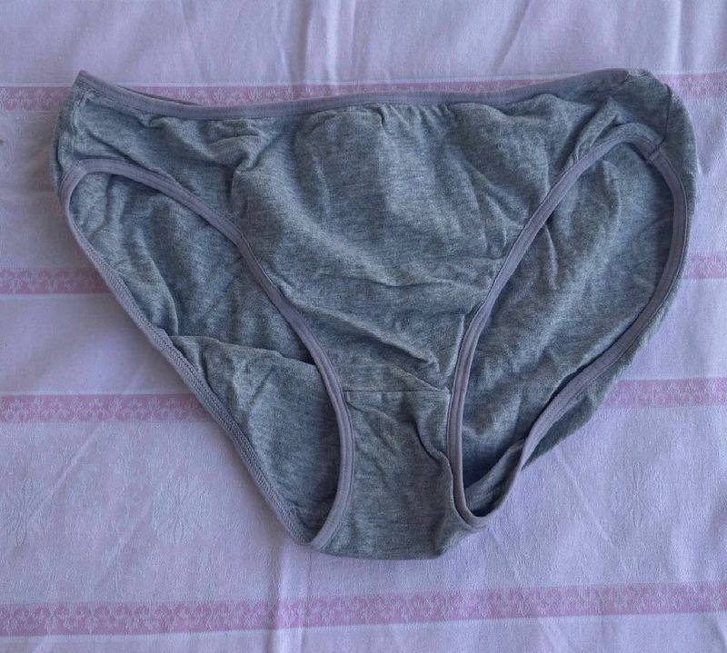 Gray Cotton Briefs