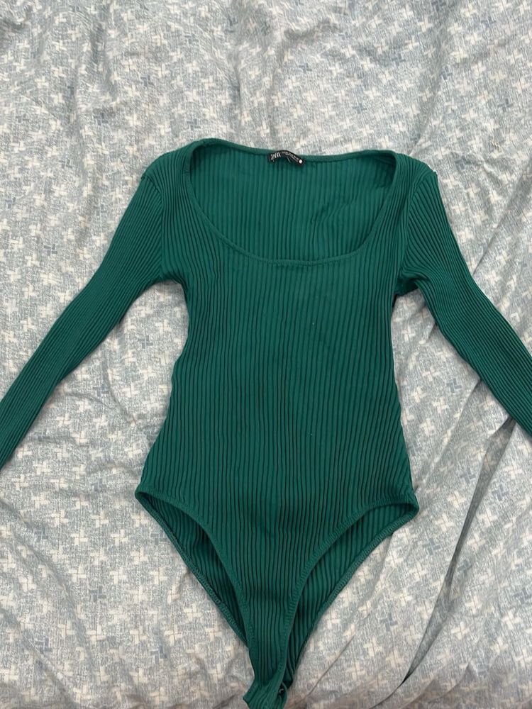 Green Bodysuit - Zara