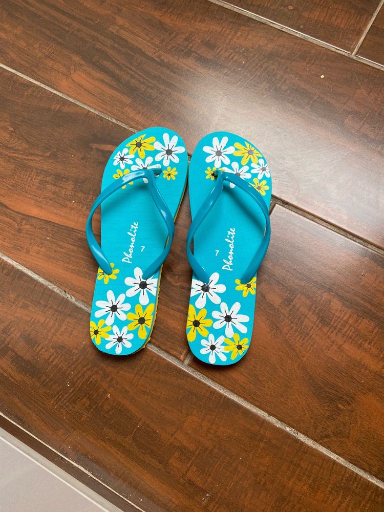 Floral Flip Flops