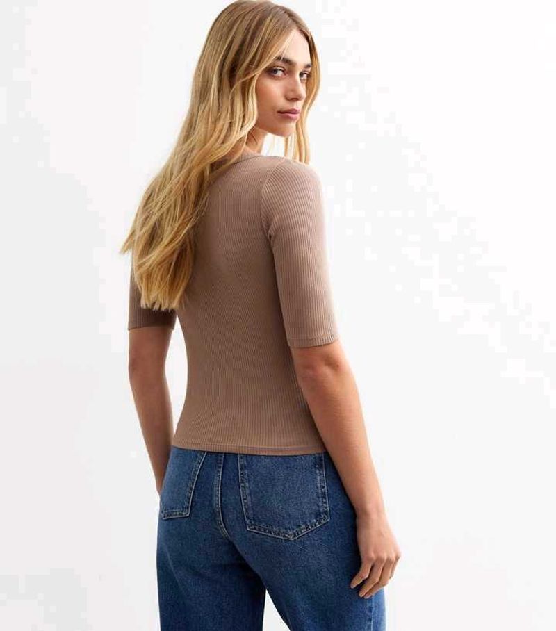 Ribbed Classy Beige Top