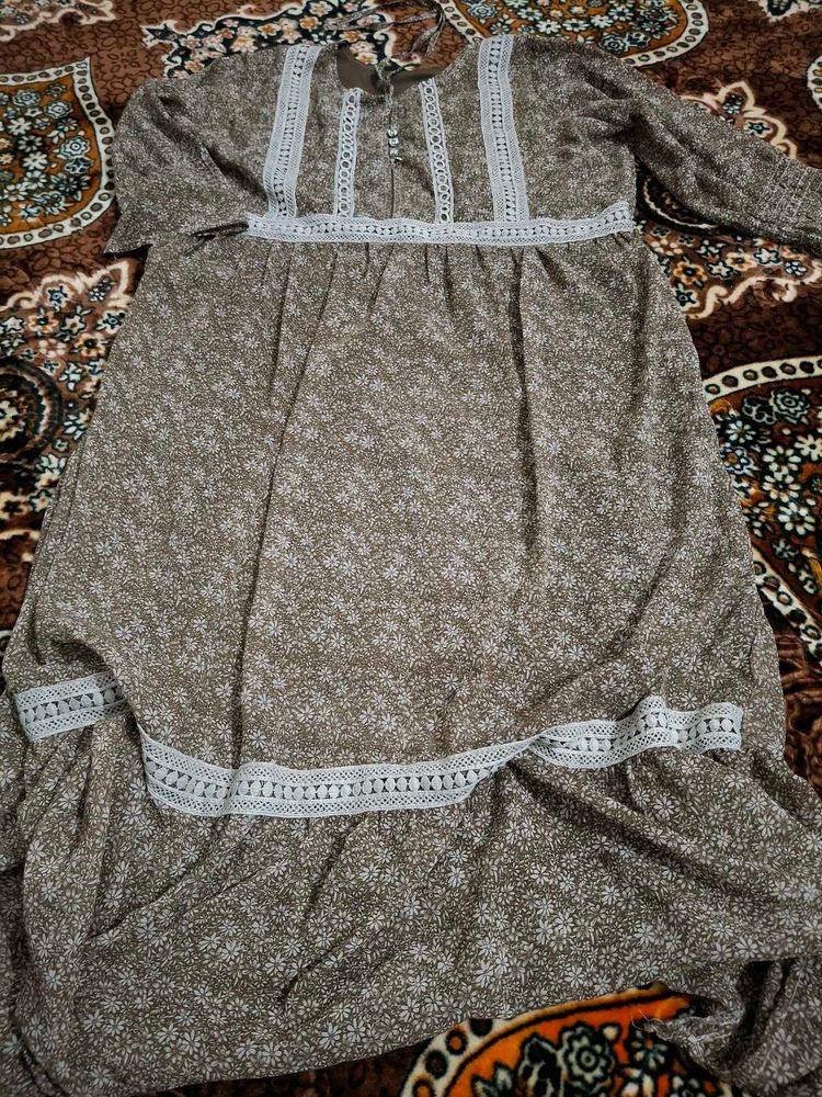 Floral Print Maxi Dress Fresh Piece