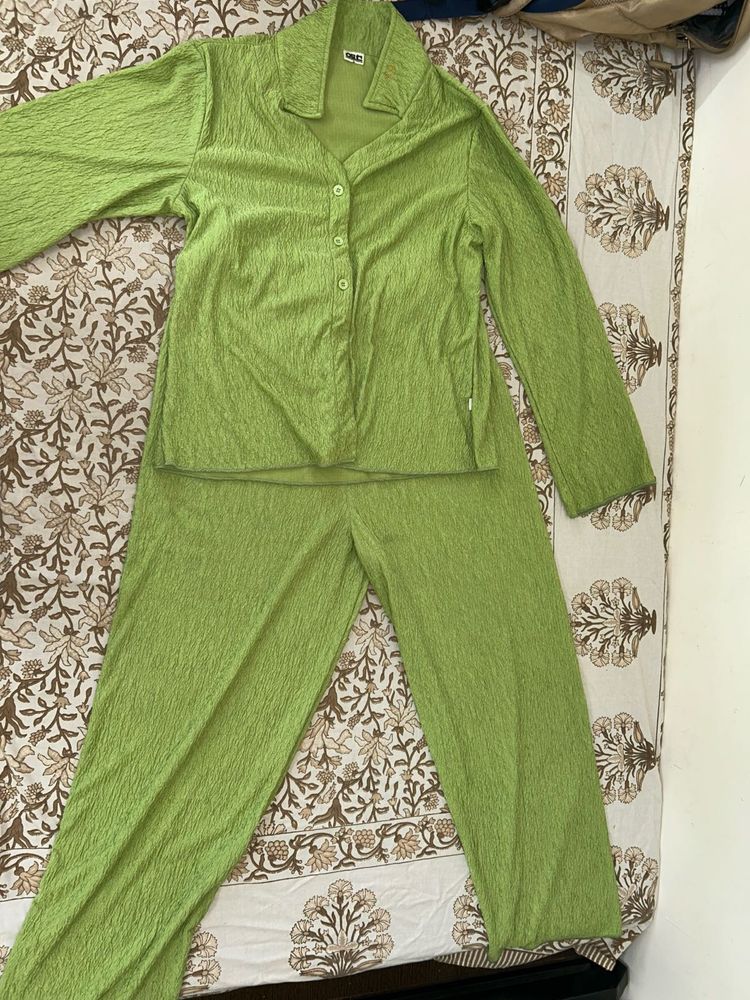 Green Co-Ord Set for Women | Size M