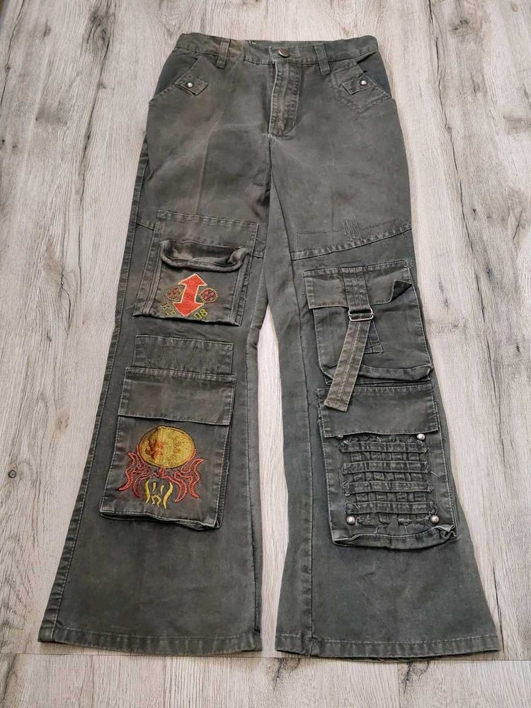 Ma538 Russian Cargo Bootcut Jeans Waist 24 Inches