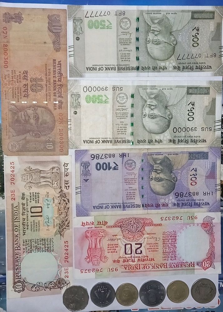 combo Of Rare Notes And Coins