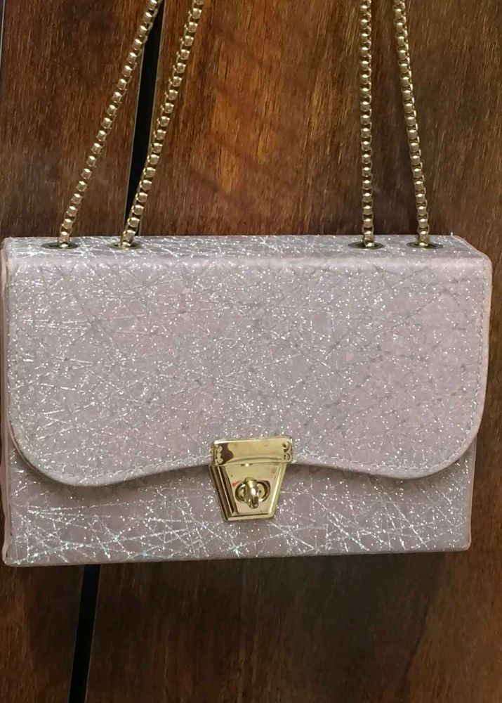 Sparkling Silver Clutch