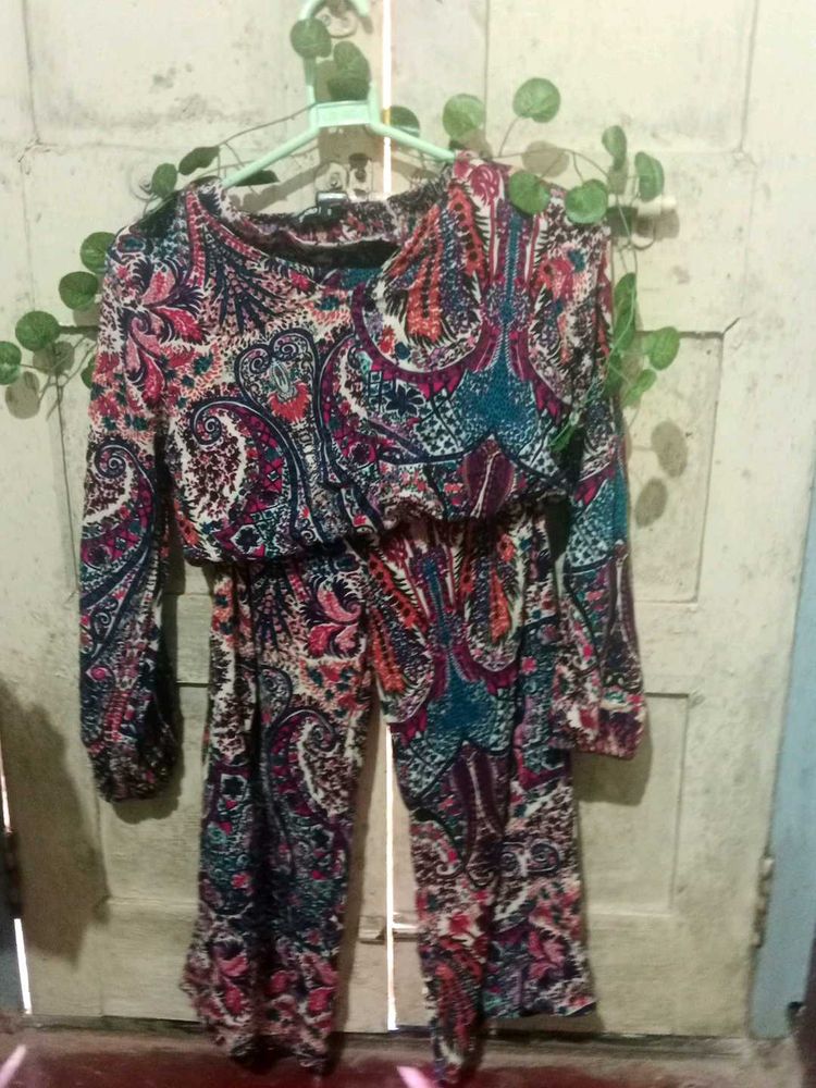 Paisley Print Jumpsuit