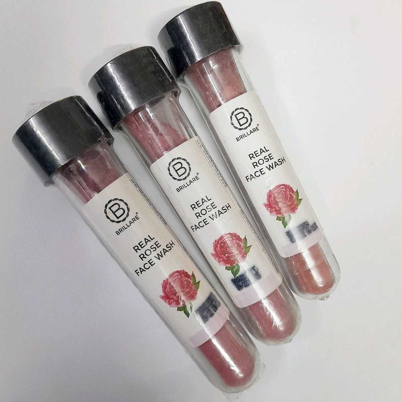 Brillare Real Rose Face Wash Powder