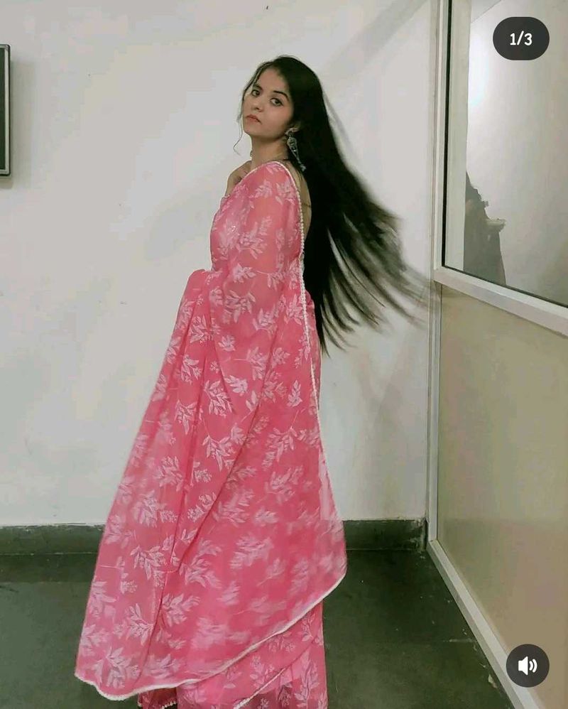 Floral Pink Saare