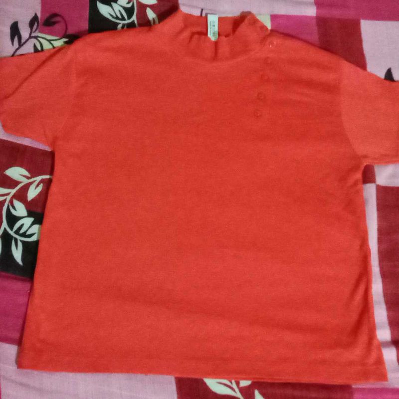 Orange Crop Top