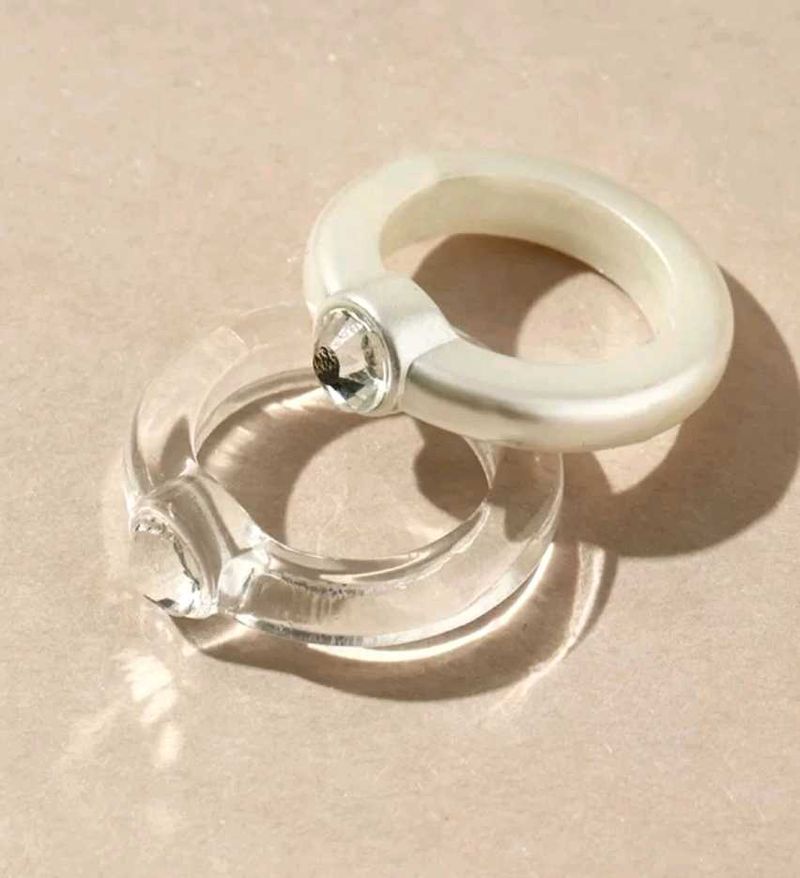 URBANIC set of 2 Y2k rings