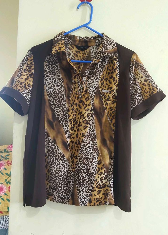Animal Print Shirt Bust 42