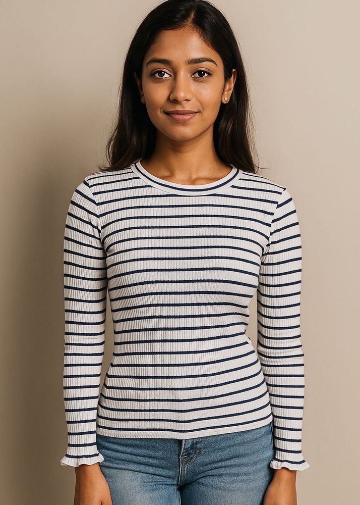 Striped Long Sleeve Top