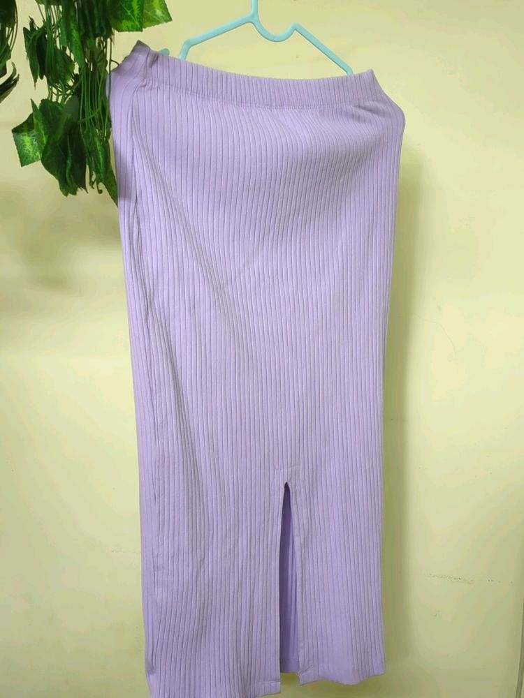 Ribbed Pencil Skirt