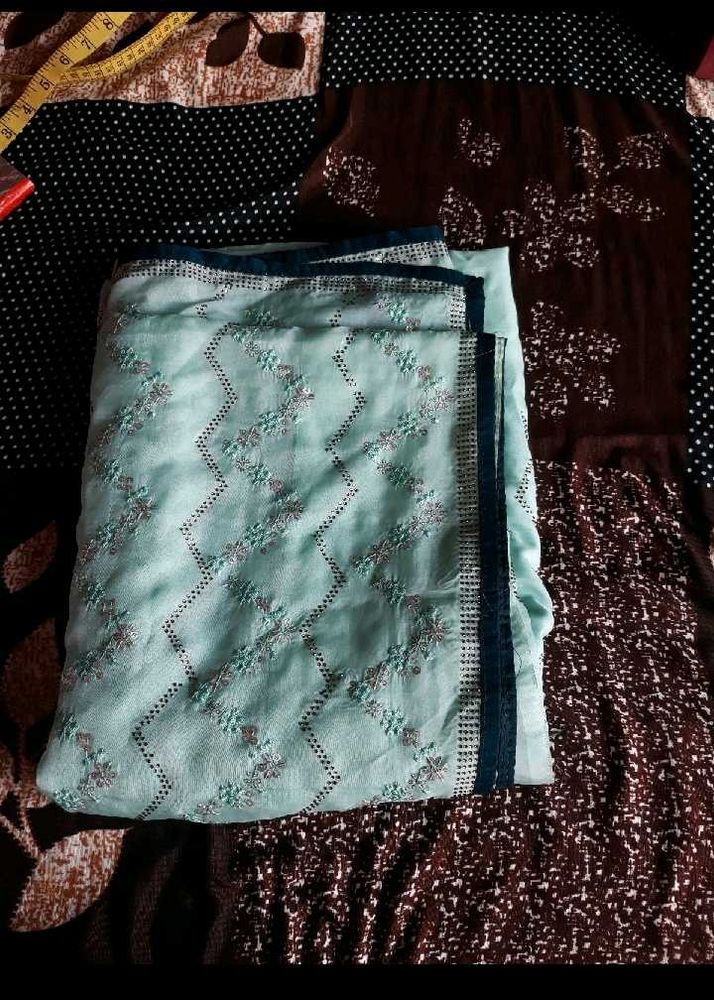 Sky Blue Colour Saree