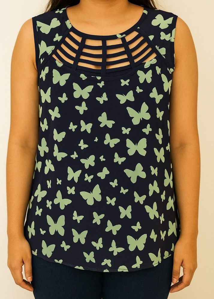 Butterfly Print Top