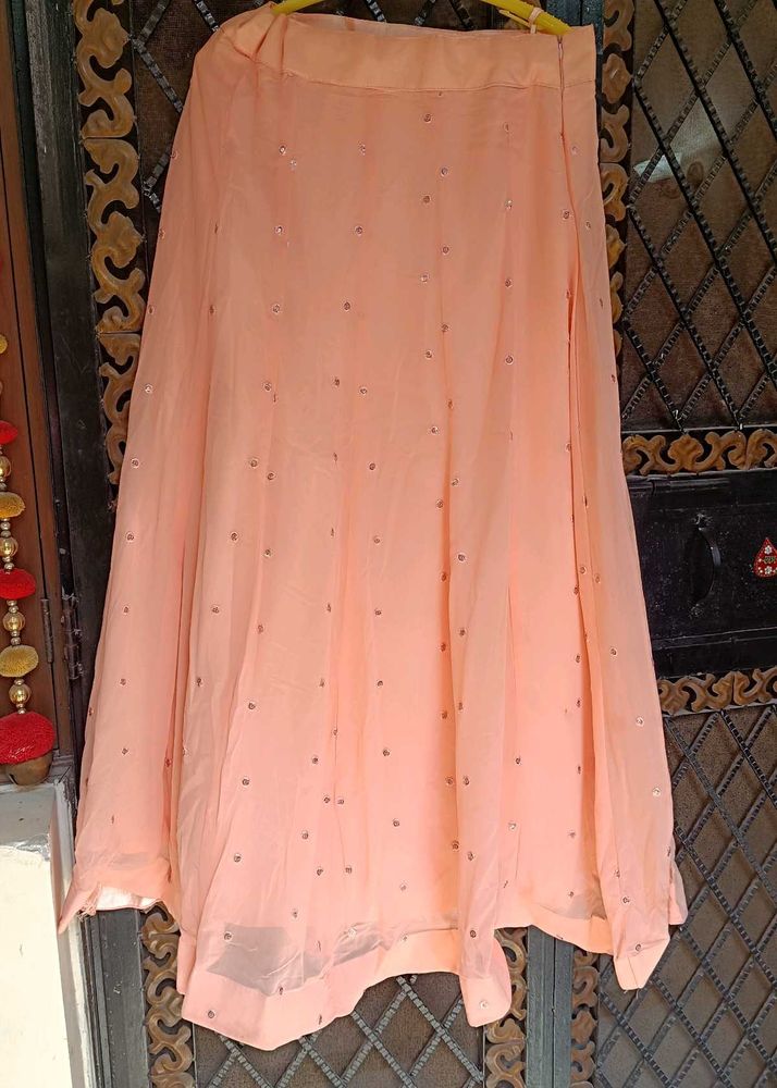 Peach Ethnic Skirt