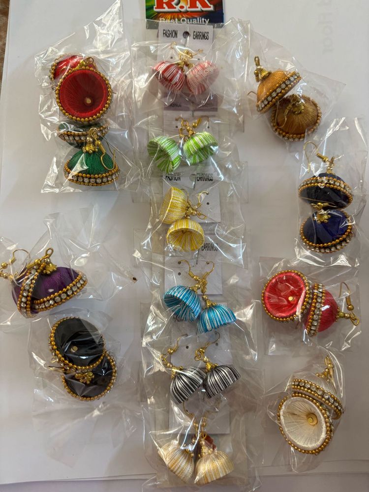 Silk Thread Earrings